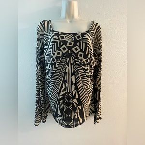 Cable and gauge blouse XL